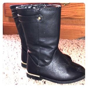 Girls high leather boots